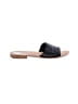 Saks Fifth Avenue 100% Leather Black Sandals Size 8 1/2 - photo 1