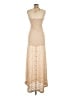 Sky 100% Polyester Tan Casual Dress Size M - photo 2