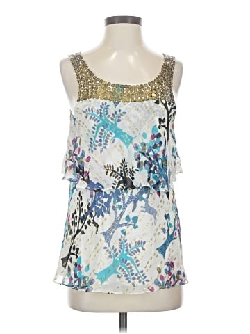 Tibi Sleeveless Silk Top (view 1)
