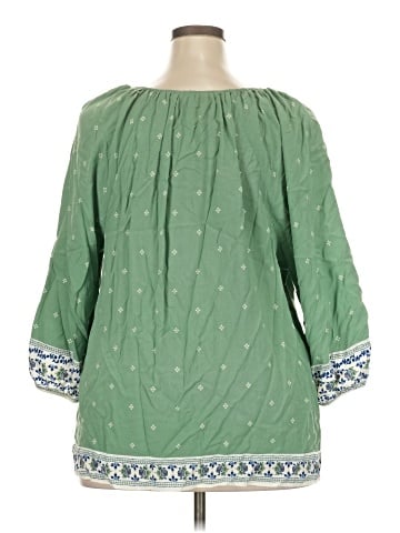Lane Bryant 3/4 Sleeve Blouse (view 2)