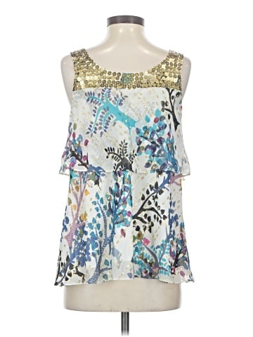 Tibi Sleeveless Silk Top (view 2)
