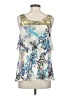 Tibi Silver Sleeveless Silk Top Size 4 - photo 2