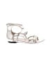 Tamara Mellon 100% Leather Silver Sandals Size EU 39 1/2 - photo 1