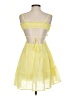 Unbranded 100% Polyester Yellow Cocktail Dress Size S - photo 2