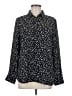 Banana Republic 100% Polyester Polka Dots Black Long Sleeve Blouse Size M - photo 1