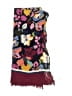 Unbranded Floral Burgundy Scarf One size - photo 2