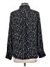 Banana Republic 100% Polyester Polka Dots Black Long Sleeve Blouse Size M - photo 2