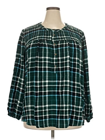 Lane Bryant Long Sleeve Blouse (view 1)