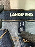 Lands' End Chevron-herringbone Blue Jeans Size 14 - photo 4
