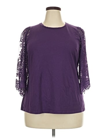 City Chic 3/4 Sleeve Top (view 1)