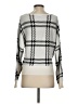 Express Plaid Ivory Pullover Sweater Size S - photo 2