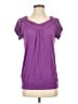 BCBGMAXAZRIA Purple Short Sleeve Top Size S - photo 1