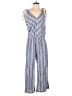Just Living Stripes Blue Jumpsuit Size M - photo 1