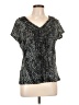 212 Collection Gray Short Sleeve Blouse Size L - photo 1