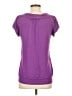 BCBGMAXAZRIA Purple Short Sleeve Top Size S - photo 2