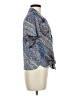 Eclair Paisley Blue Short Sleeve Blouse Size M - photo 4