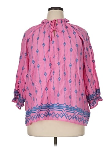 Umgee 3/4 Sleeve Blouse (view 1)