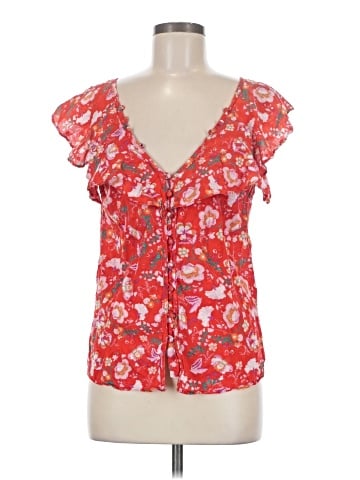 Q&A Short Sleeve Blouse (view 1)