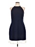 Lauren James Solid Blue Cocktail Dress Size L - photo 1