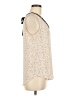 Ann Taylor Ivory Sleeveless Blouse Size M - photo 4