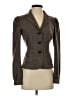 Elie Tahari Tweed Brown Wool Blazer Size 2 - photo 1