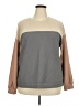 Wiholl Color Block Gray Long Sleeve Blouse Size XXL - photo 1