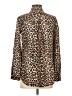 Equipment 100% Silk Animal Print Brown Long Sleeve Silk Top Size S - photo 2