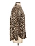 Equipment 100% Silk Animal Print Brown Long Sleeve Silk Top Size S - photo 4