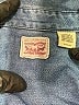 Levi's 100% Cotton Blue Denim Jacket Size XL - photo 6