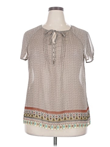 Liz Claiborne Short Sleeve Henley (view 1)