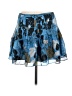HANLEY 100% Silk Print Blue Silk Skirt Size 8 - photo 2