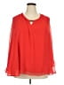 Avon Red Long Sleeve Blouse Size 2X - photo 1