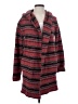 Field Flower 100% Wool Plaid Red Wool Coat Size XS - photo 1
