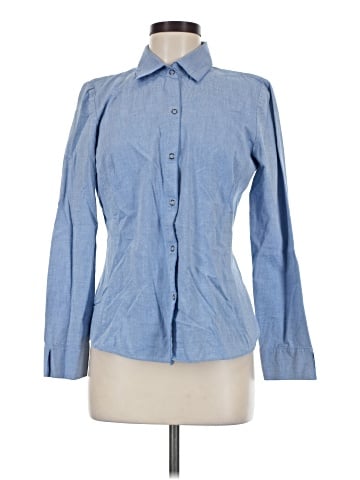 Lafayette 148 New York Long Sleeve Button-Down Shirt (view 1)