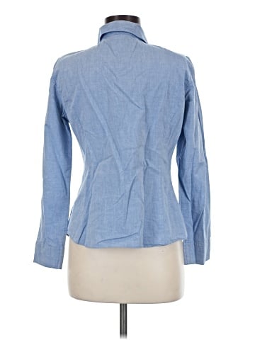 Lafayette 148 New York Long Sleeve Button-Down Shirt (view 2)