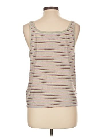 Madewell Square-Neck Tank Top in Stripe (view 2)