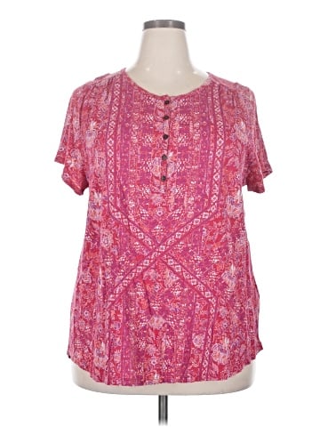 Lucky Brand Short Sleeve Blouse (view 1)