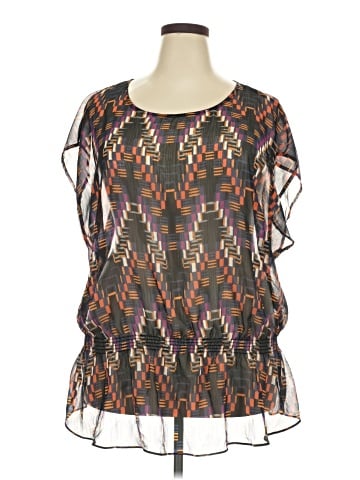 Liz Claiborne Short Sleeve Blouse (view 1)