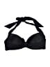 H&M 100% Recycled Polyester Solid Black Swimsuit Top Size 6 - photo 2