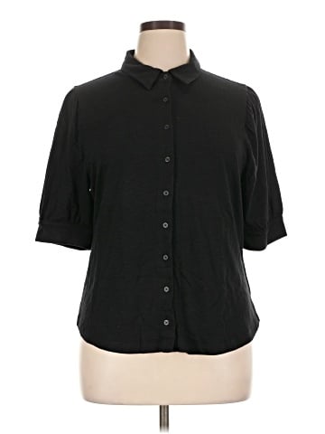 Gap 3/4 Sleeve Button-Down Shirt (view 1)