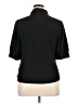 Gap Solid Black 3/4 Sleeve Button-Down Shirt Size XL - photo 2