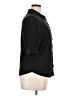 Gap Solid Black 3/4 Sleeve Button-Down Shirt Size XL - photo 4