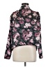 Badgley Mischka 100% Polyester Floral Green Long Sleeve Blouse Size M - photo 1