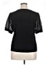 CeCe Black Short Sleeve Top Size XL - photo 2