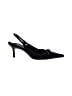 Nina 100% Leather Black Heels Size 8 - photo 1