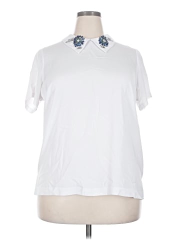 ELOQUII Short Sleeve Blouse (view 1)