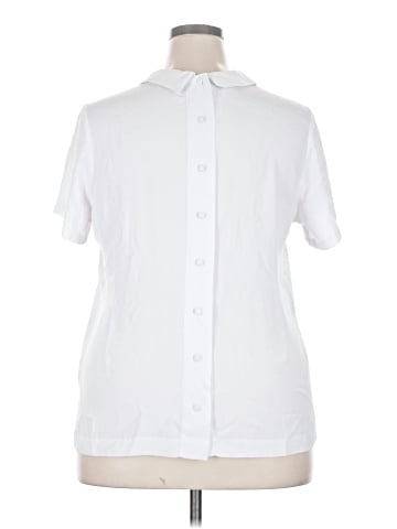 ELOQUII Short Sleeve Blouse (view 2)