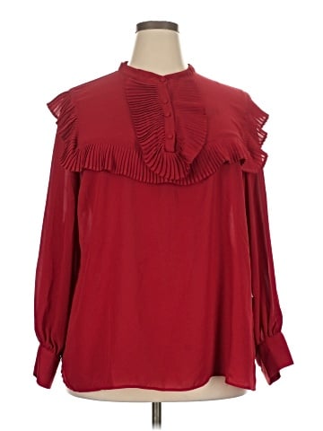 ELOQUII Long Sleeve Blouse (view 1)