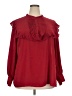 ELOQUII 100% Polyester Burgundy Long Sleeve Blouse Size 22 Plus - photo 1