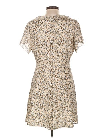 Madewell Silk Ruffle-Neck Mini Dress (view 2)